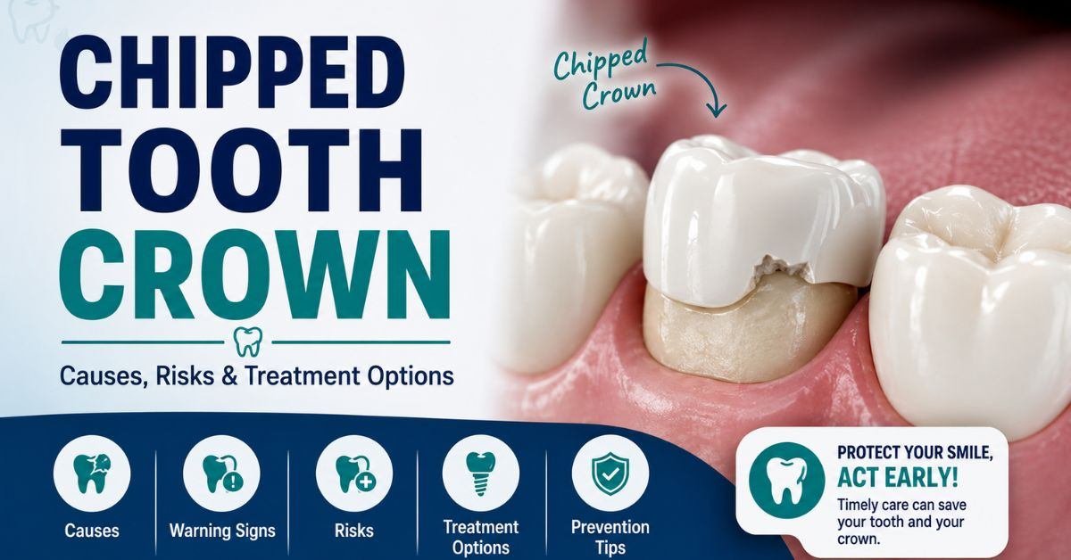 Chipped Tooth Crown: Causes, Fixes and Warning Signs