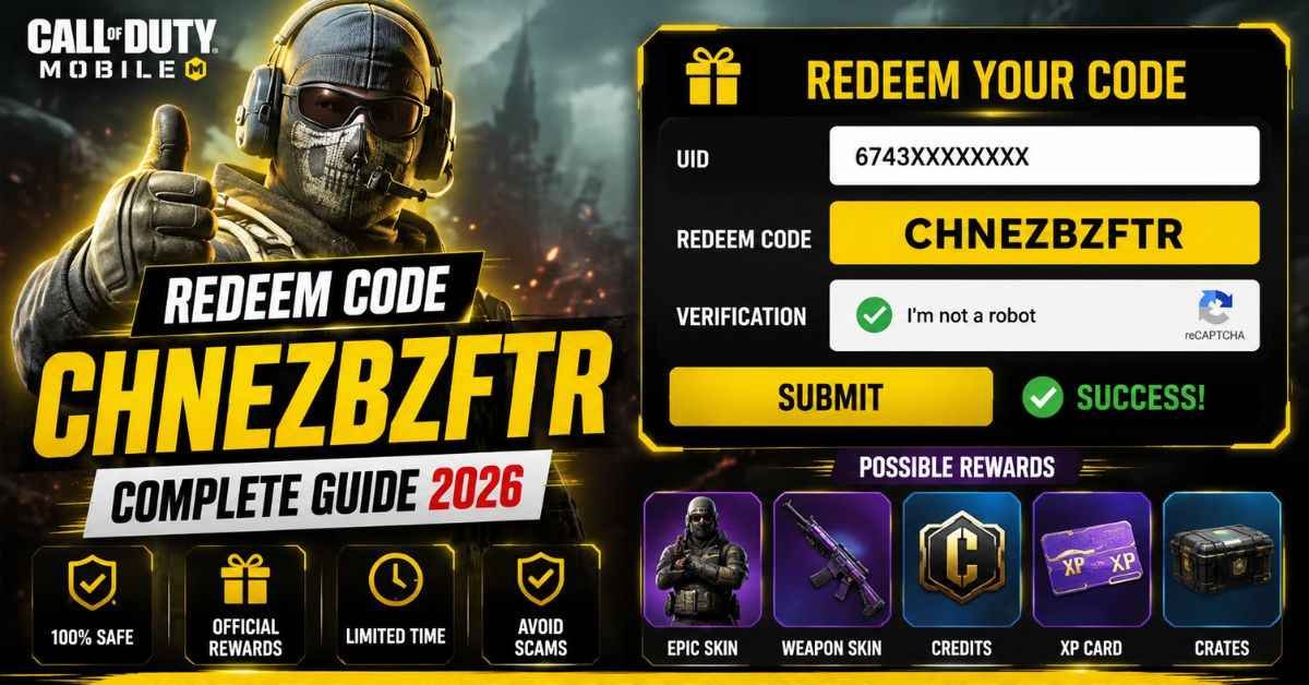 chnezbzftr COD Mobile Code: Safe Redeem Guide for 2026!
