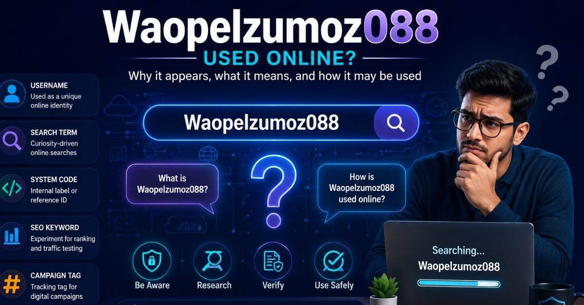 Waopelzumoz088: Meaning, Safety and Uses