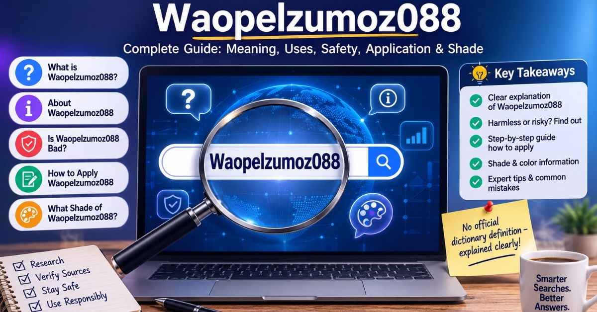 Waopelzumoz088: Meaning, Safety and Uses